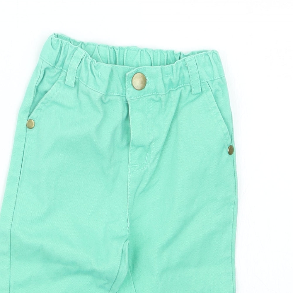 Pep&Co Girls Green   Cargo Jeans Size 9-12 Months