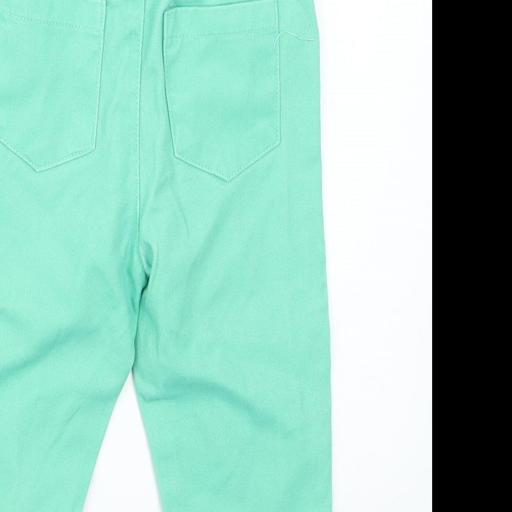 Pep&Co Girls Green   Cargo Jeans Size 9-12 Months