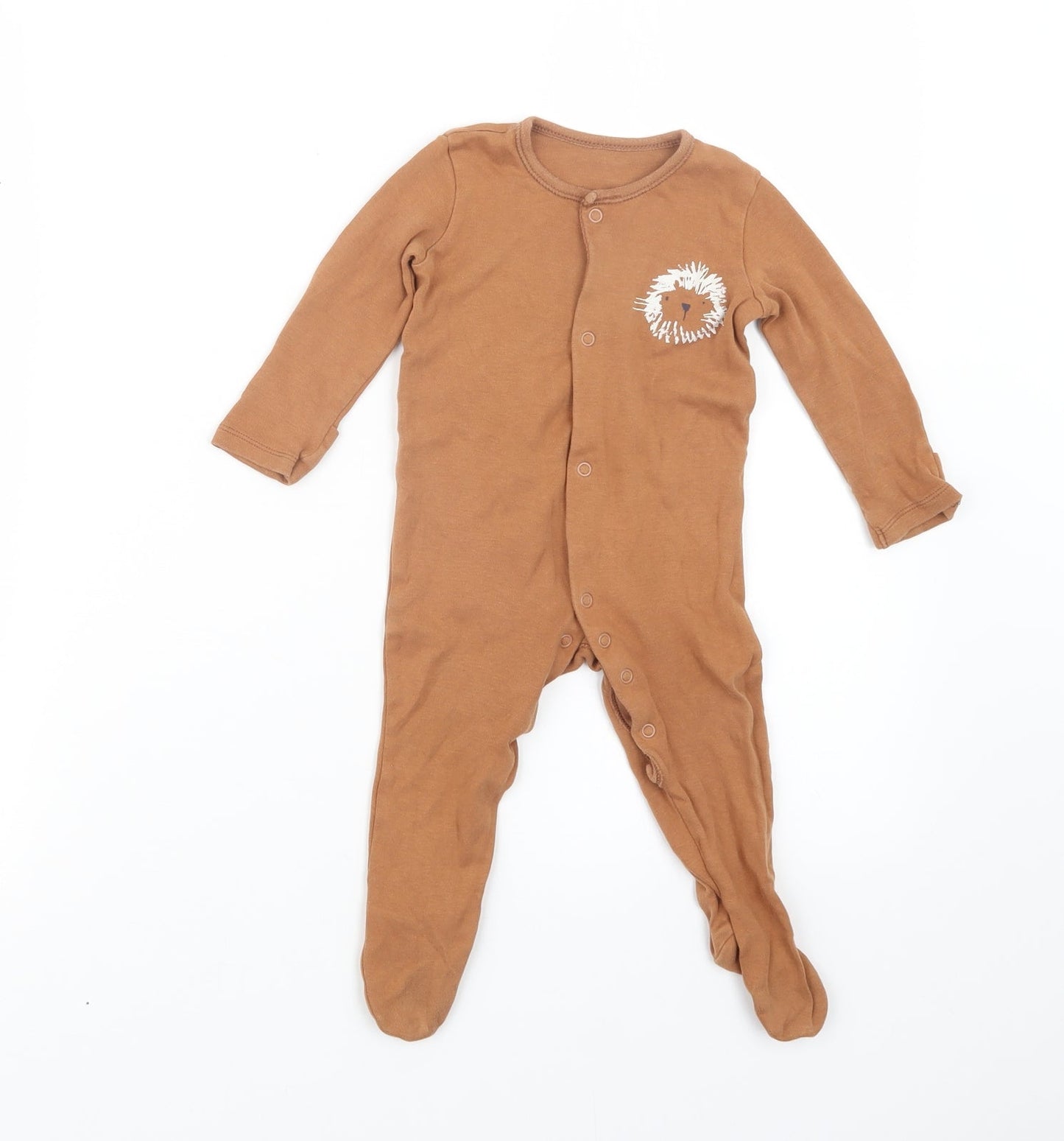 George Boys Brown Geometric  Babydoll One Piece Size 6-9 Months