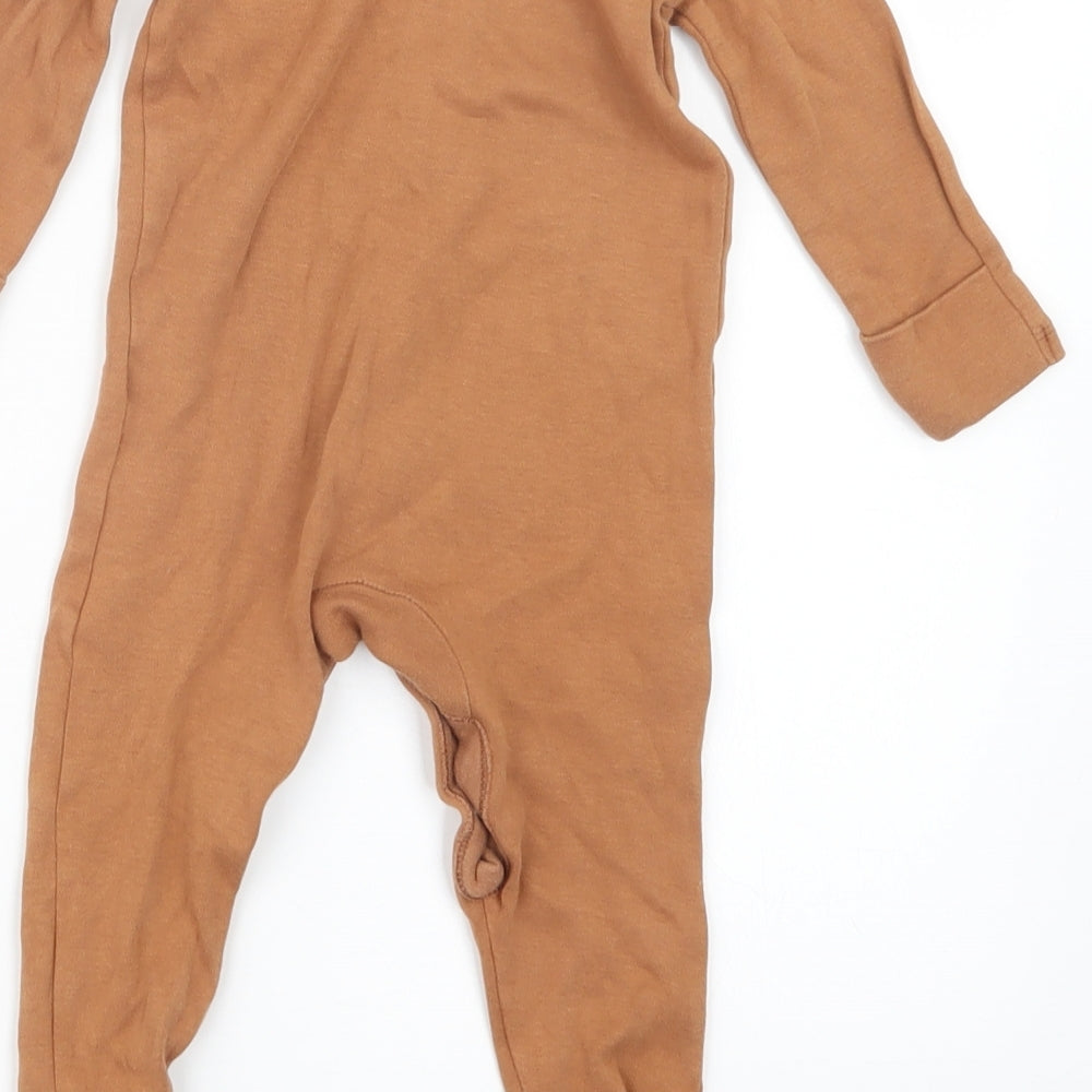 George Boys Brown Geometric  Babydoll One Piece Size 6-9 Months