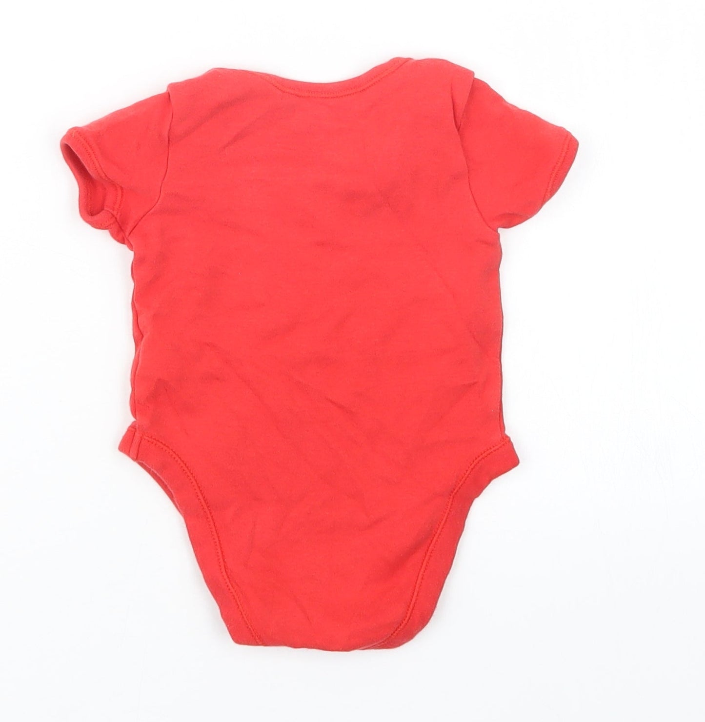 George Baby Red   Babygrow One-Piece Size 6-9 Months  - Christmas