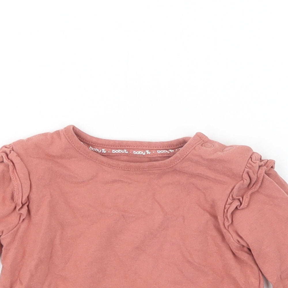 TU Girls Beige   Basic T-Shirt Size 6-9 Months