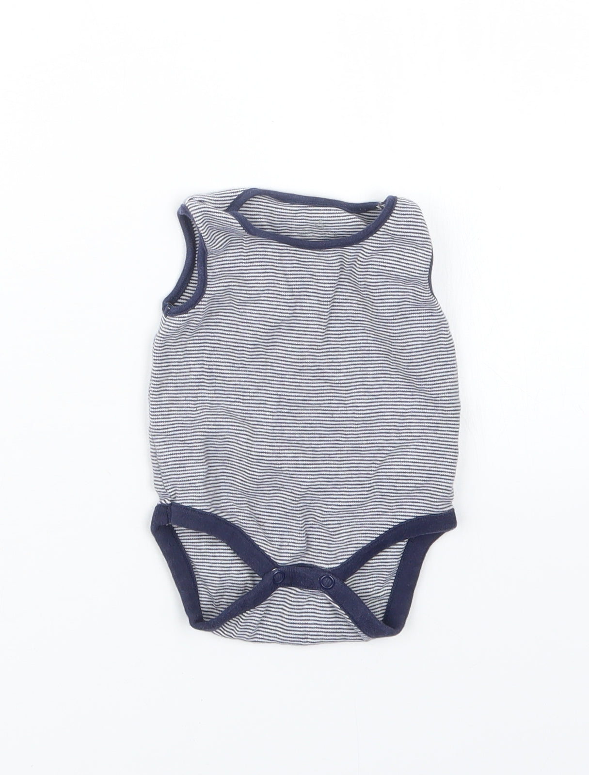 NEXT Boys Blue Striped  Babygrow One-Piece Size 0-3 Months