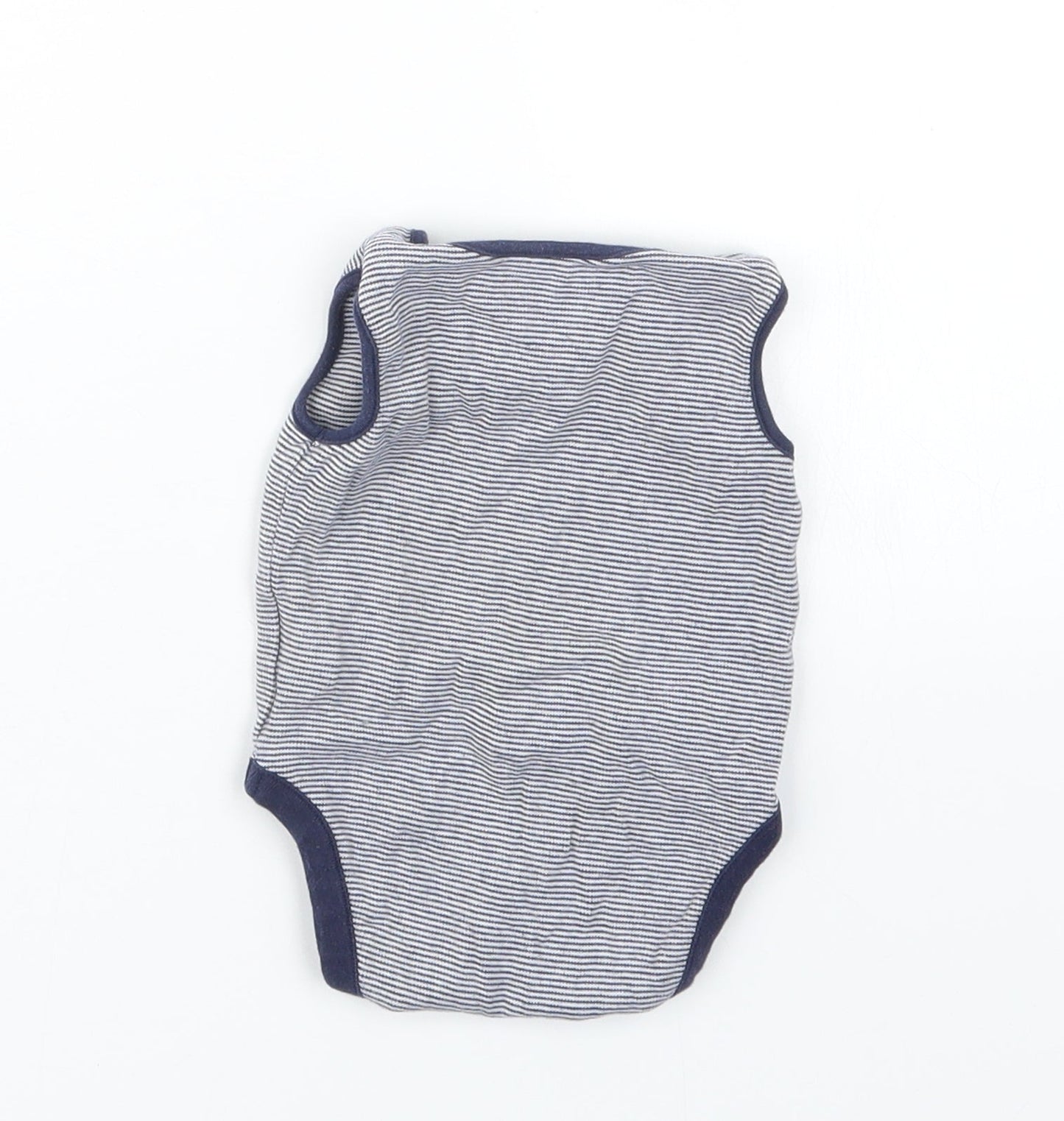NEXT Boys Blue Striped  Babygrow One-Piece Size 0-3 Months
