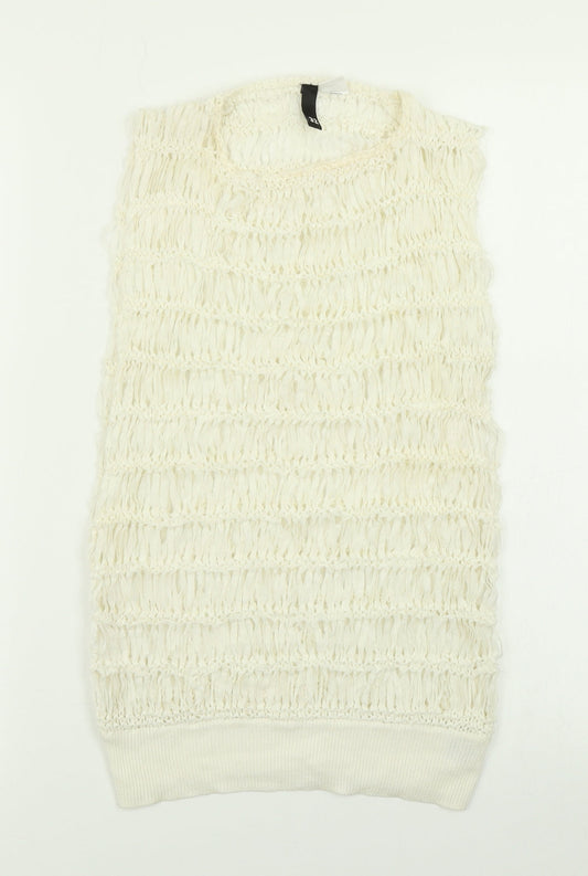 Divided Womens Ivory   Basic Tank Size 4