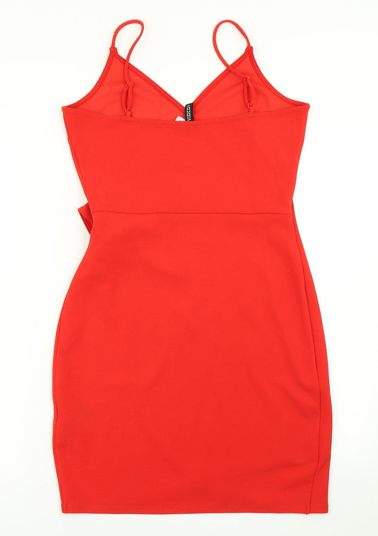 Divided Womens Red   Sheath  Size 8