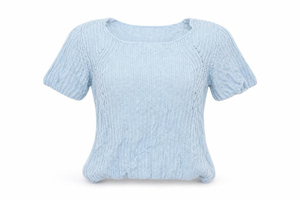Topshop Womens Blue  Knit Pullover Jumper Size 8