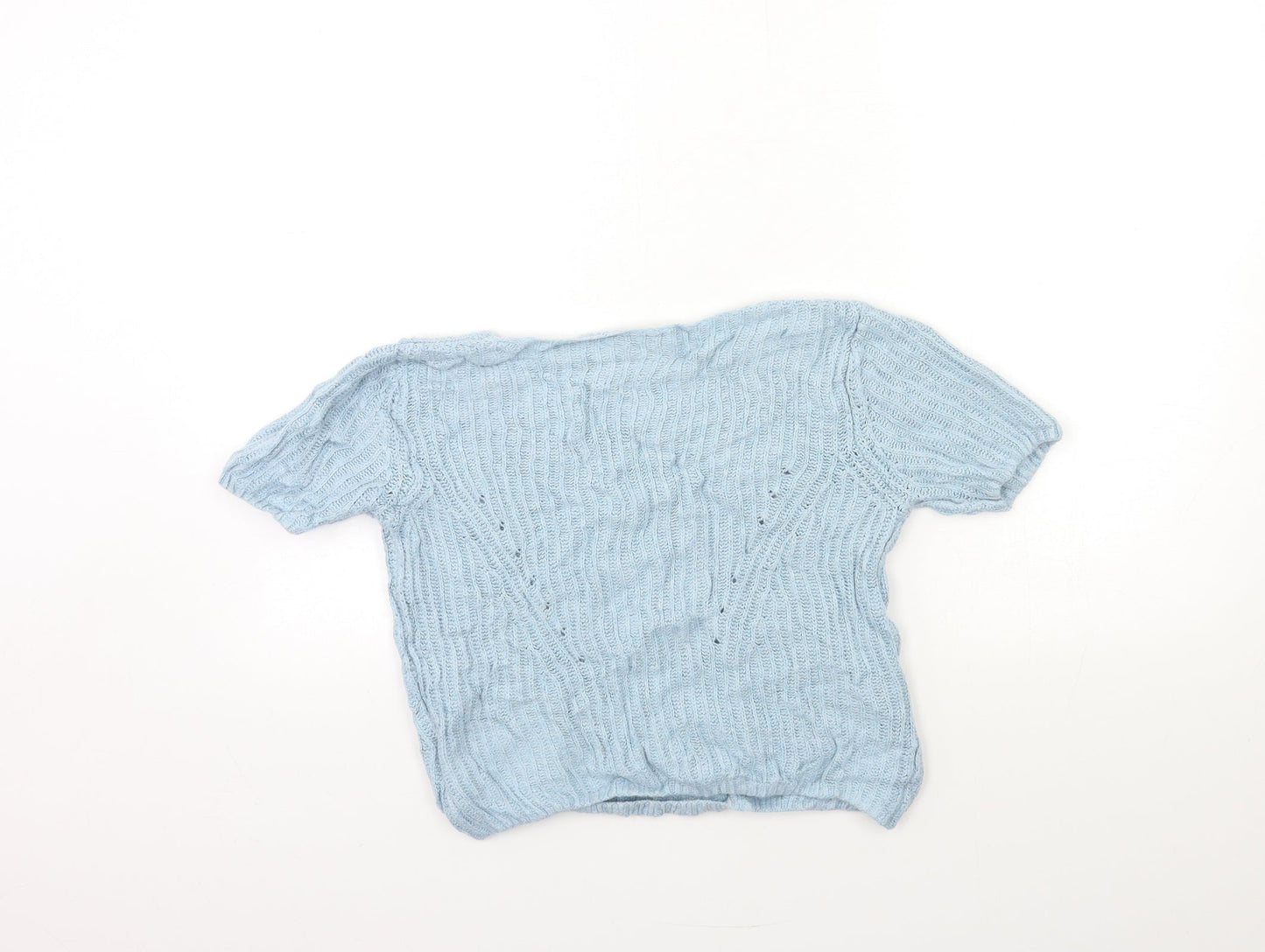 Topshop Womens Blue  Knit Pullover Jumper Size 8