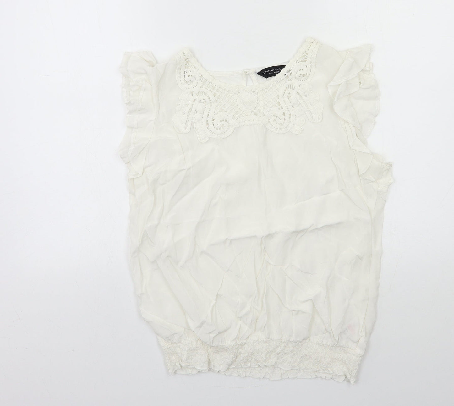Dorothy Perkins Womens White   Basic Tank Size 14