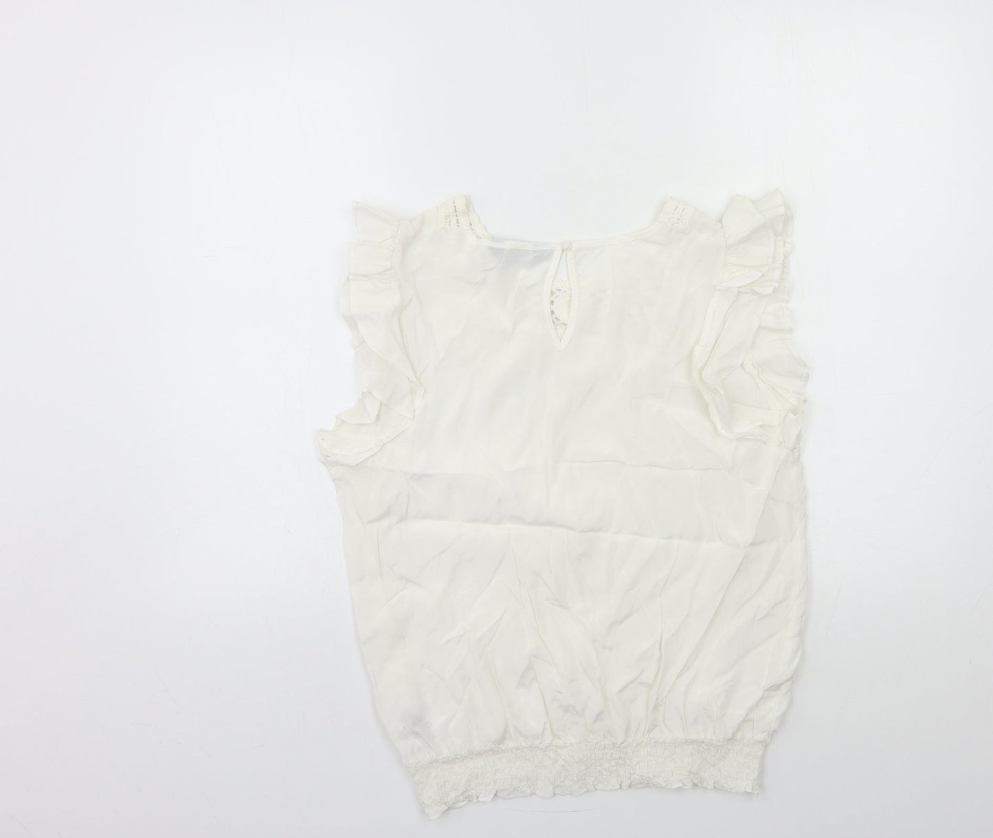 Dorothy Perkins Womens White   Basic Tank Size 14
