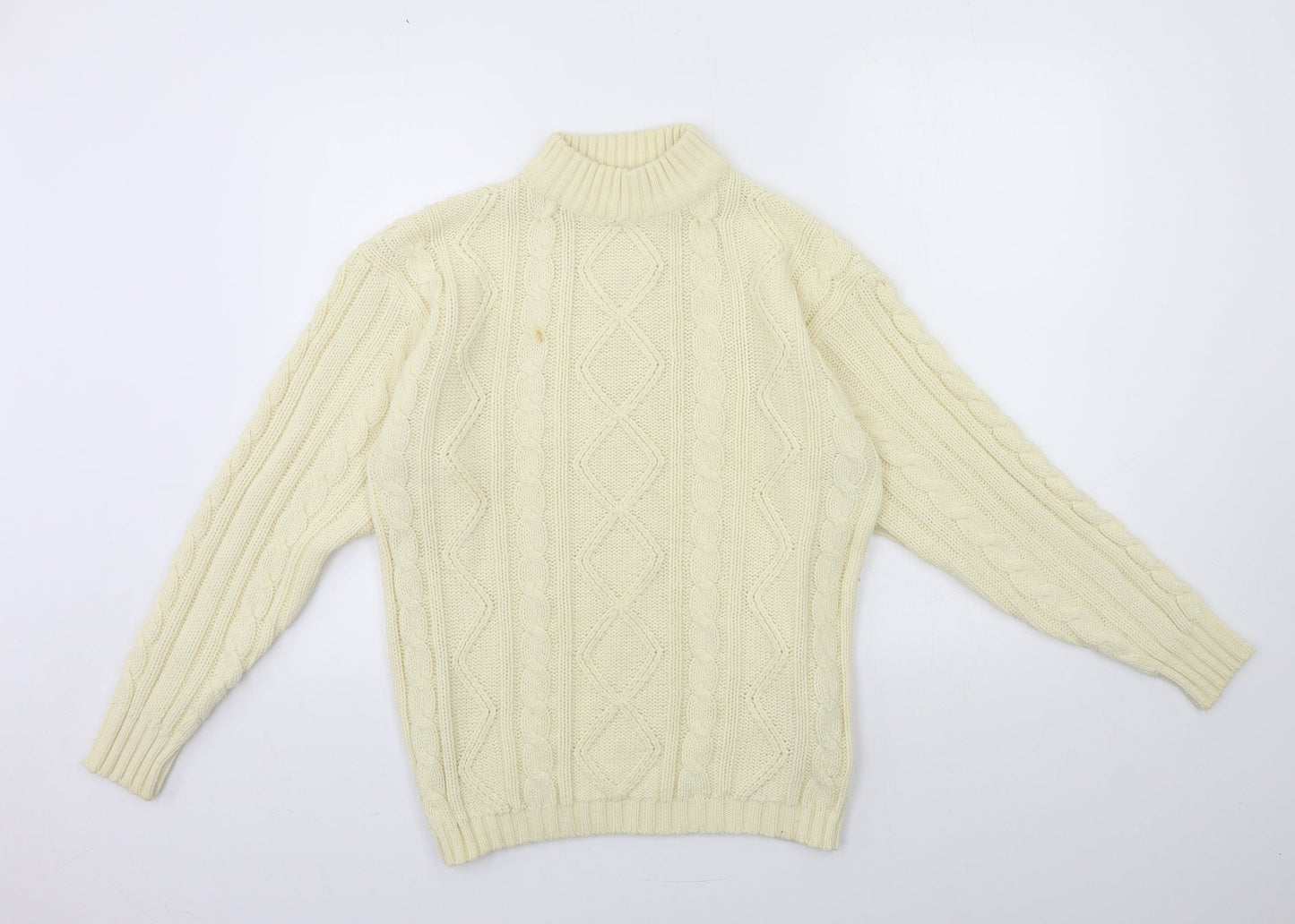 INFLUENCE Mens Ivory  Knit Pullover Jumper Size S