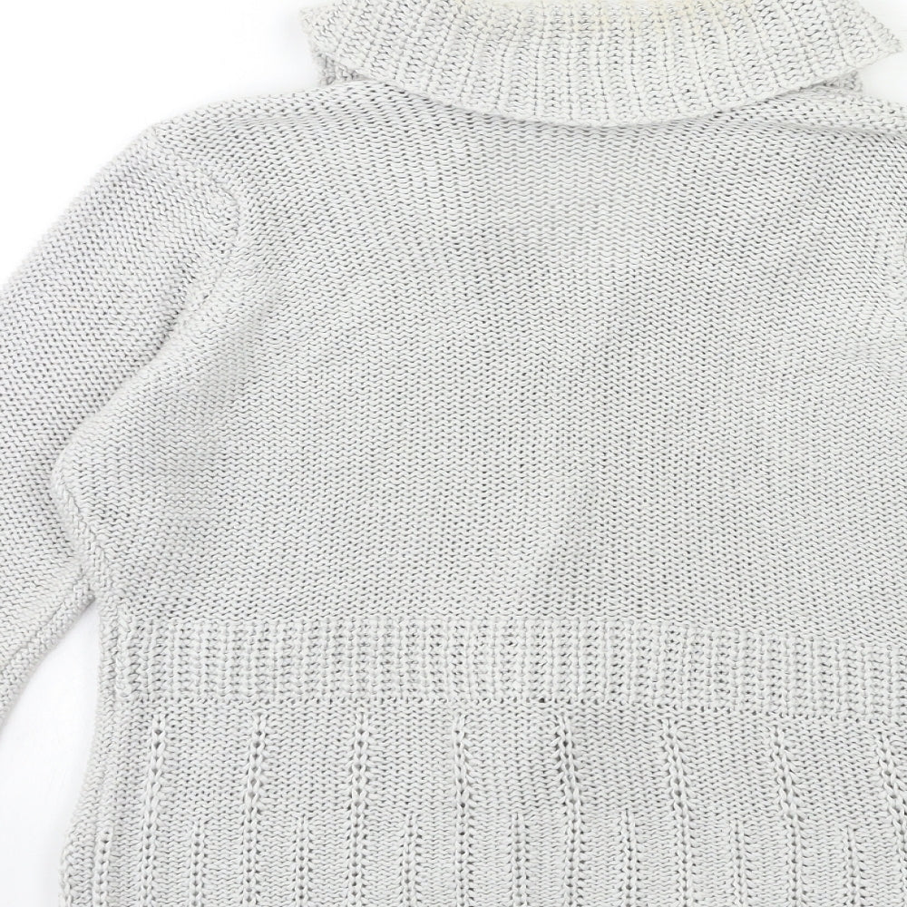 Per Una Womens Grey  Knit Cardigan Jumper Size S