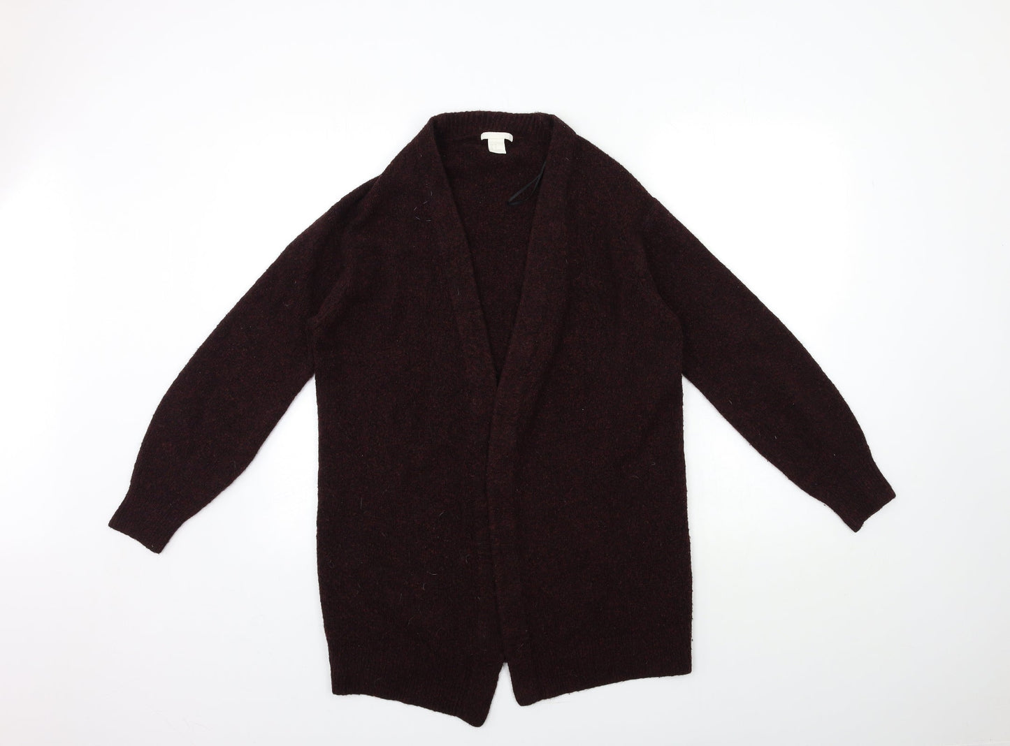 H&M Womens Red  Knit Cardigan Jumper Size XS