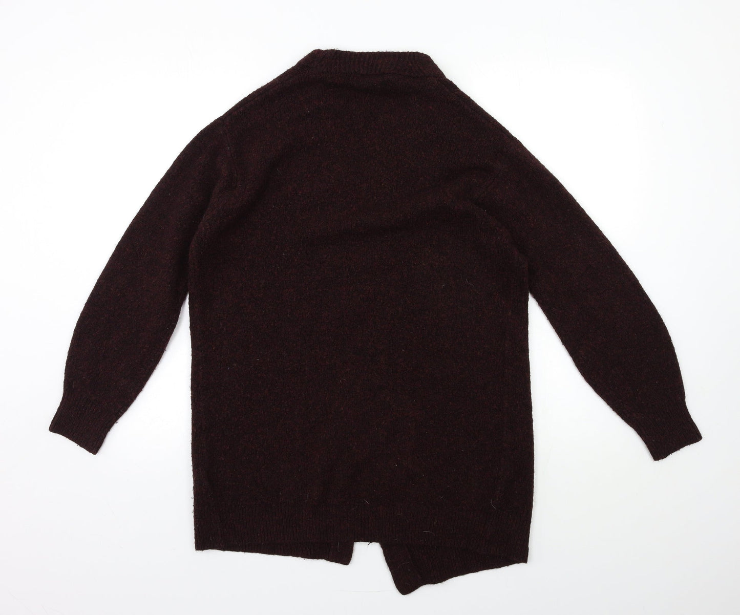 H&M Womens Red  Knit Cardigan Jumper Size XS