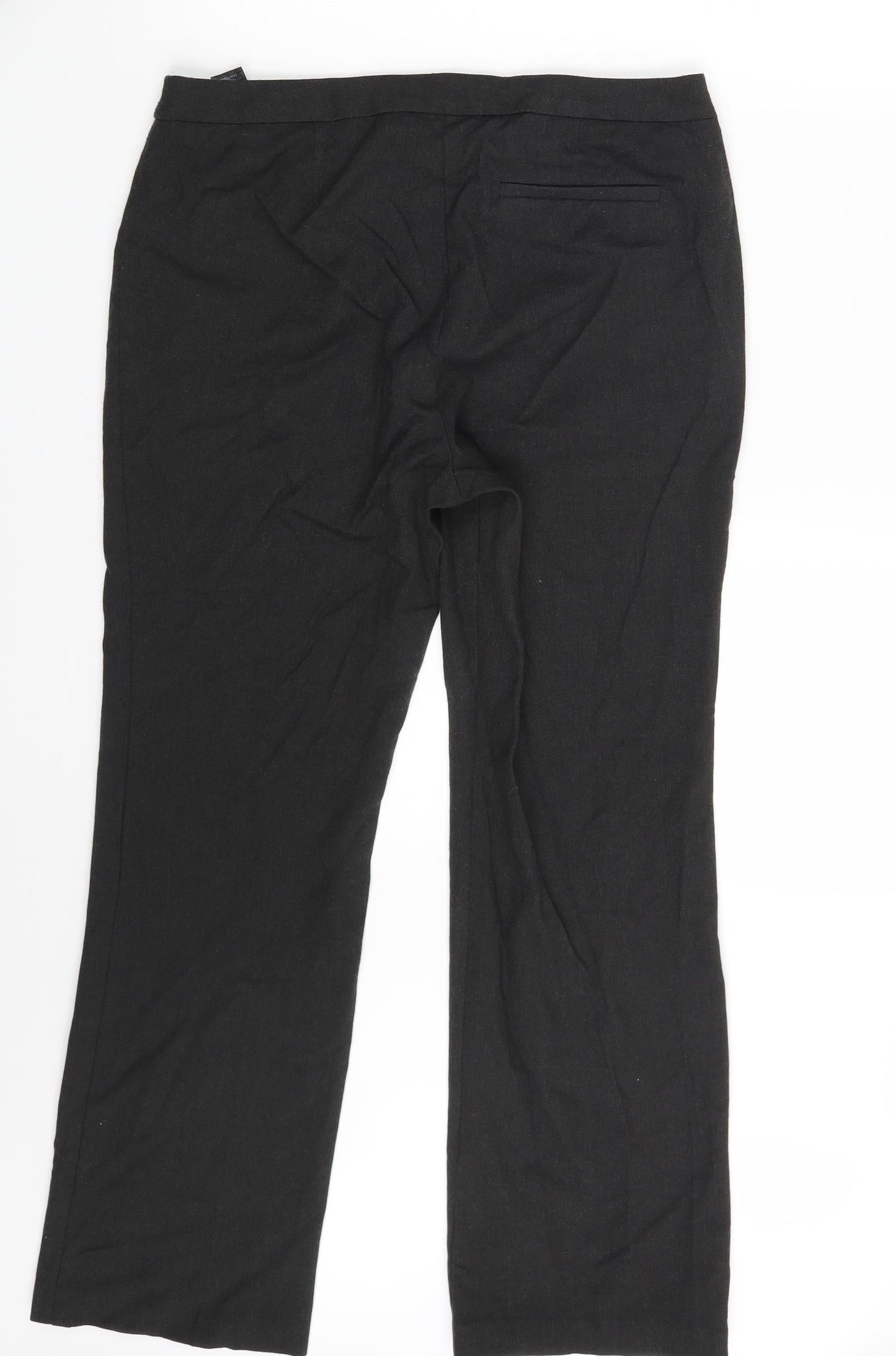 M&S Womens Black   Trousers  Size 12 L27 in