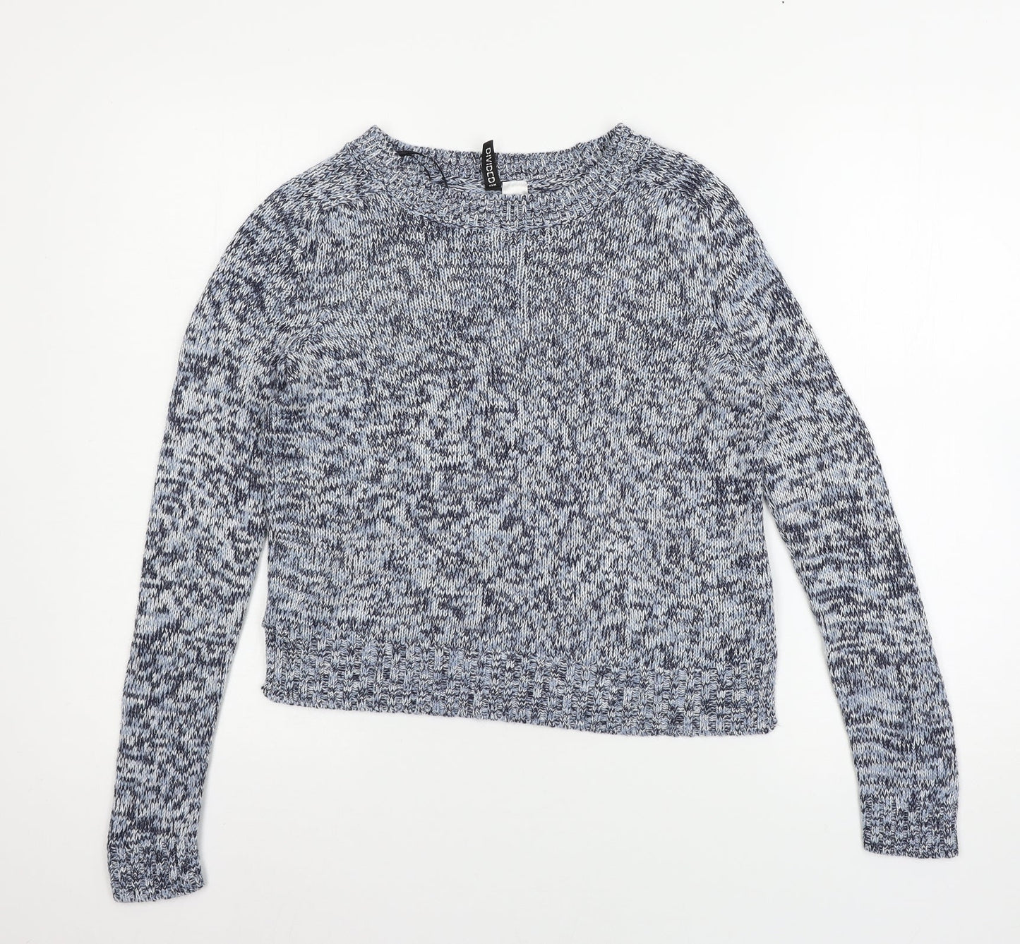 H&M Womens Blue  Knit Pullover Jumper Size XS