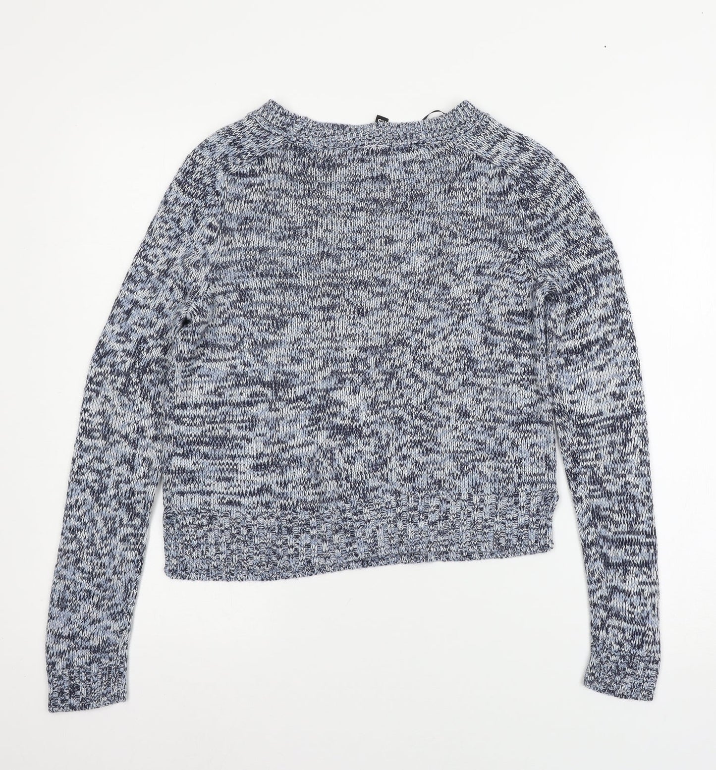 H&M Womens Blue  Knit Pullover Jumper Size XS