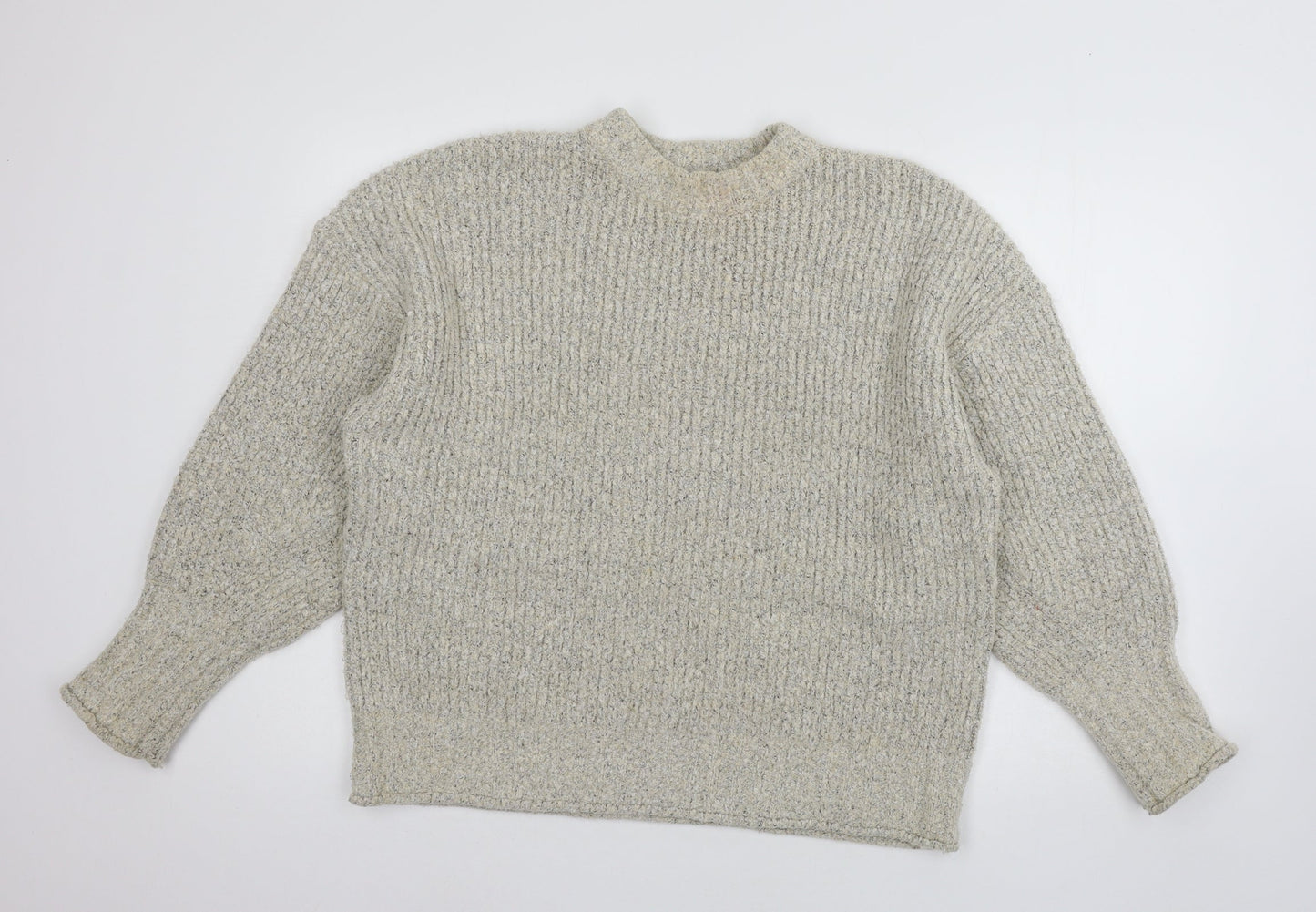 Topshop Womens Ivory  Knit Pullover Jumper Size M