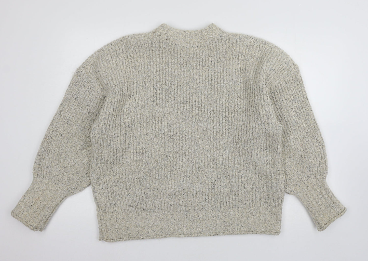 Topshop Womens Ivory  Knit Pullover Jumper Size M