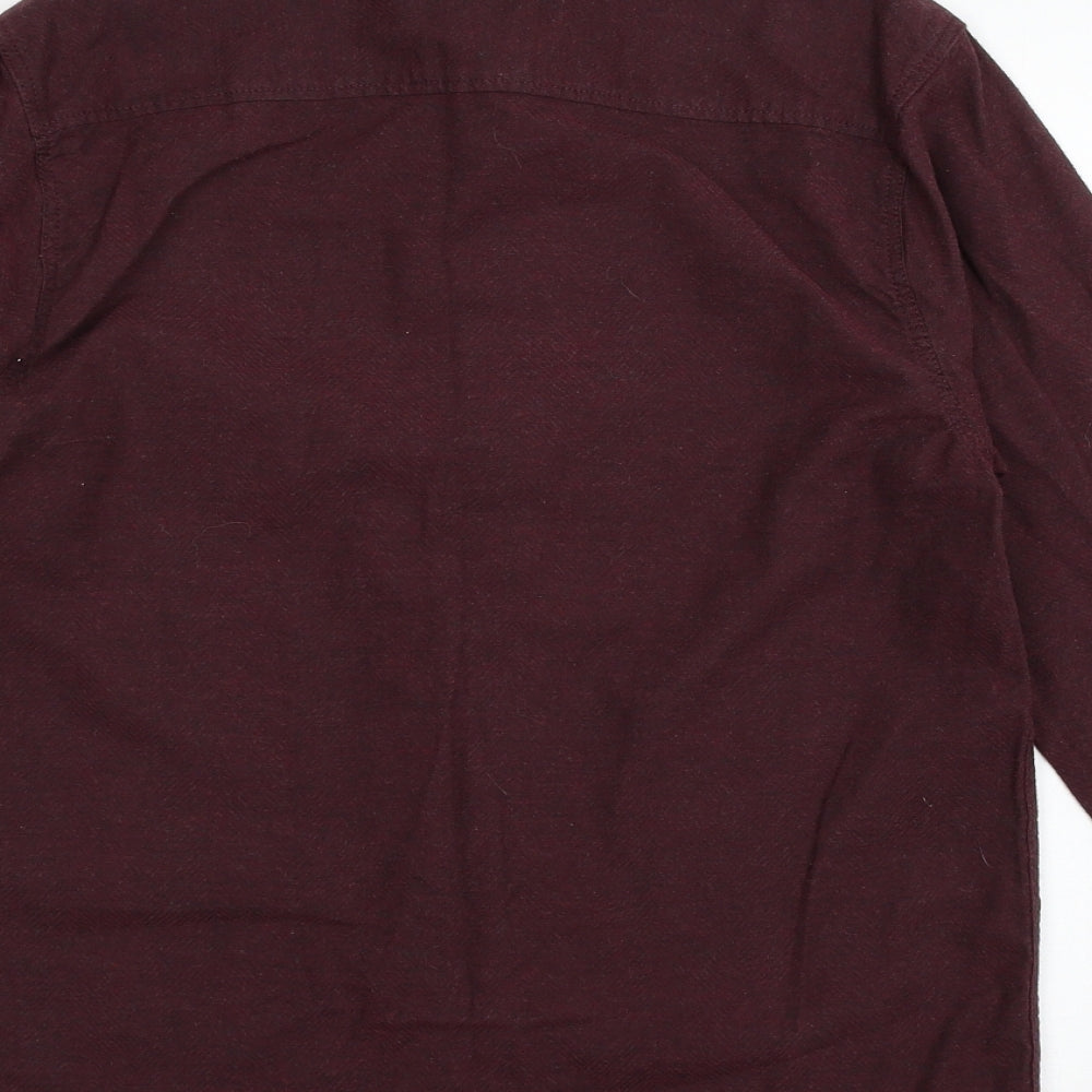 Topman Mens Red    Button-Up Size XS