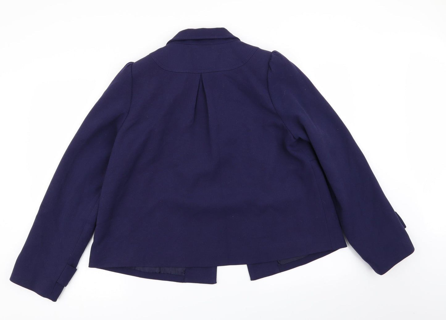 Papaya Womens Blue   Overcoat Coat Size 14