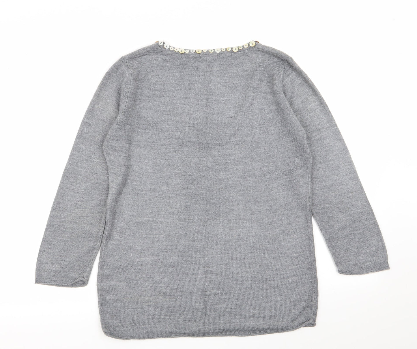 Per Una Womens Grey   Pullover Jumper Size 12