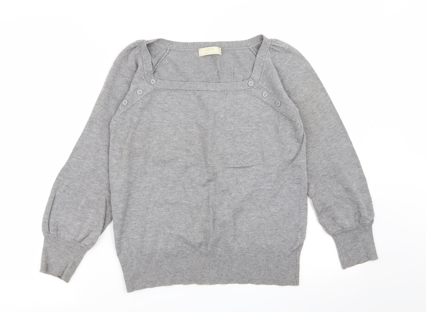 M&S Womens Grey   Pullover Jumper Size 12