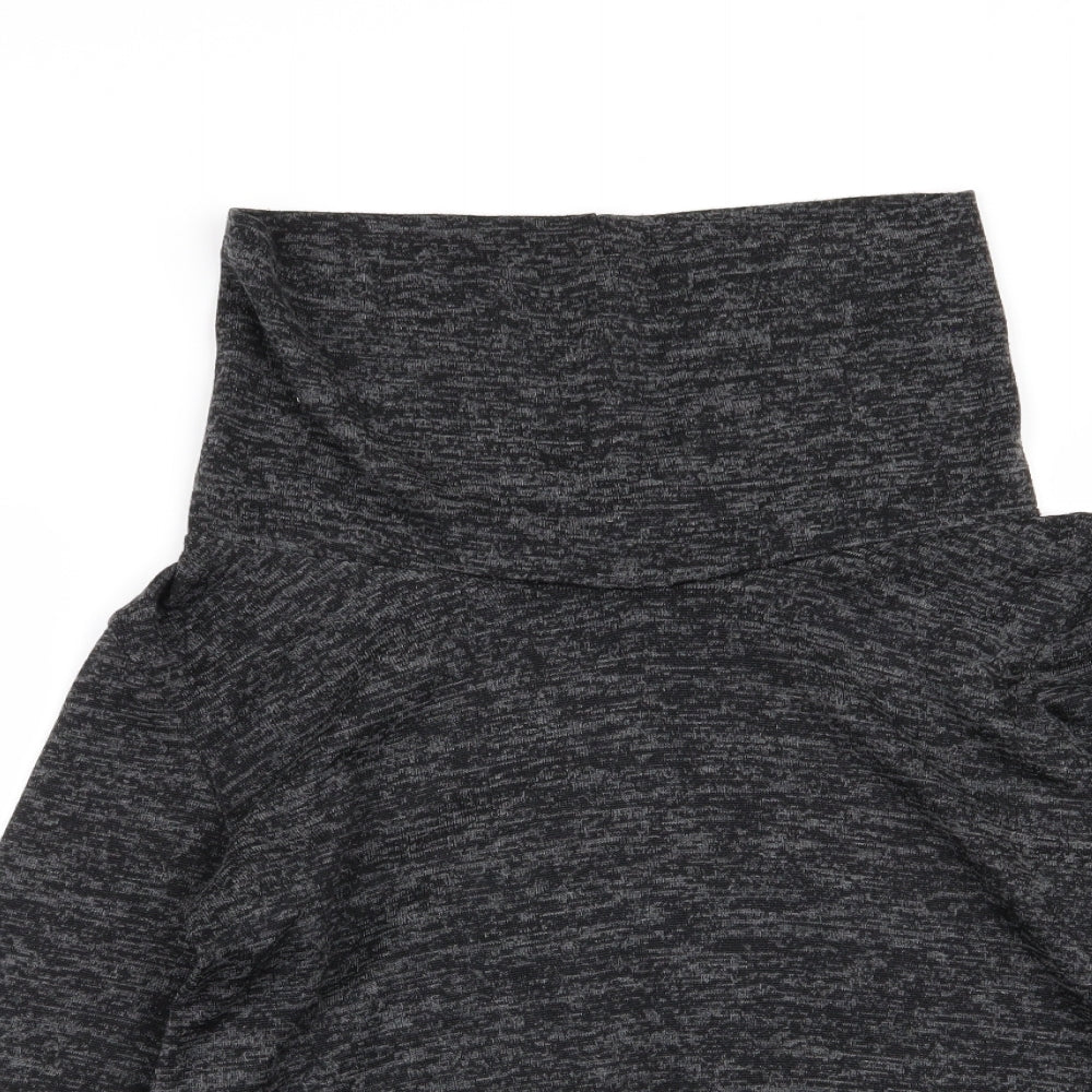 Tru Collection Womens Grey   Basic T-Shirt Size 12
