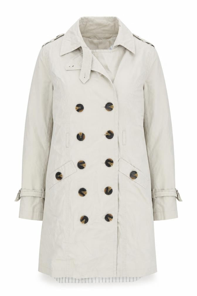 Papaya Womens Beige   Overcoat Coat Size 10