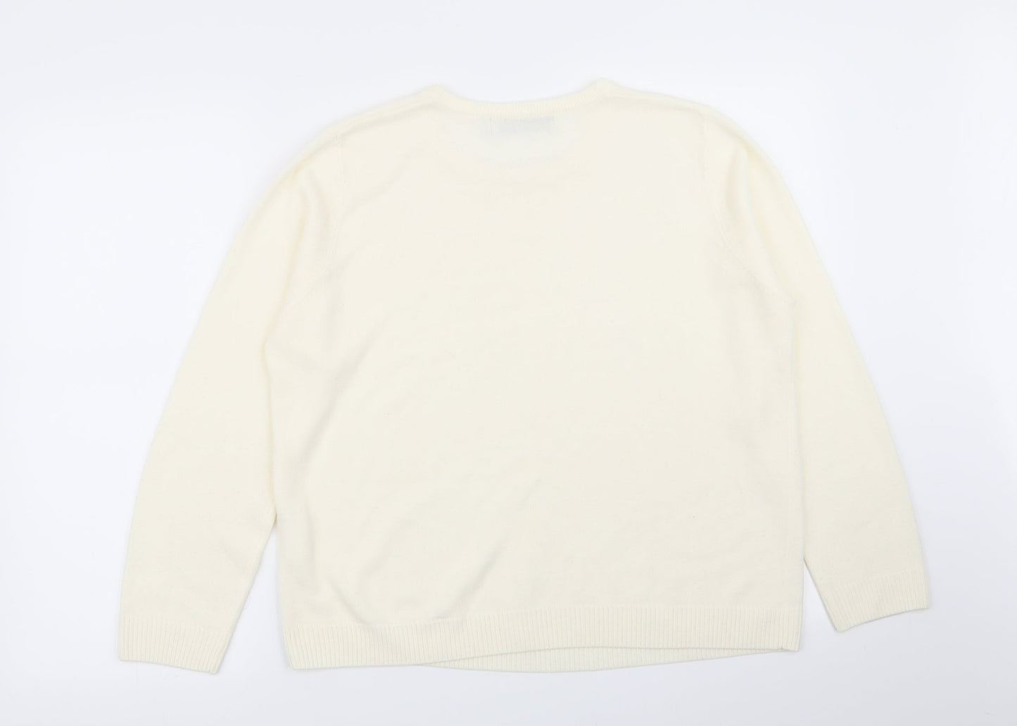 Pure & Natural Womens Ivory   Pullover Jumper Size 18