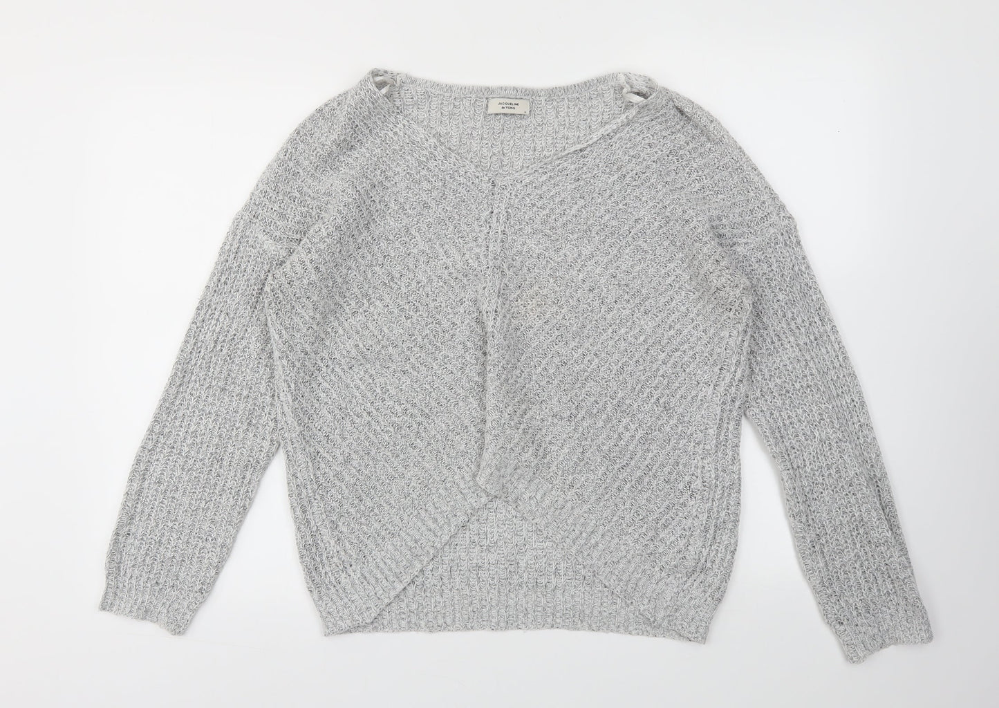 JACQUELINE  Womens Grey   Pullover Jumper Size M