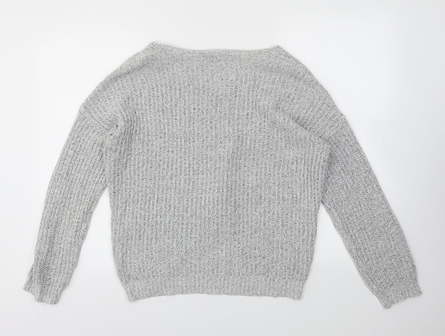 JACQUELINE  Womens Grey   Pullover Jumper Size M