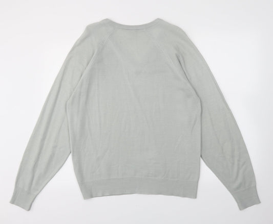 Asdale Mens Blue   Pullover Sweatshirt Size S