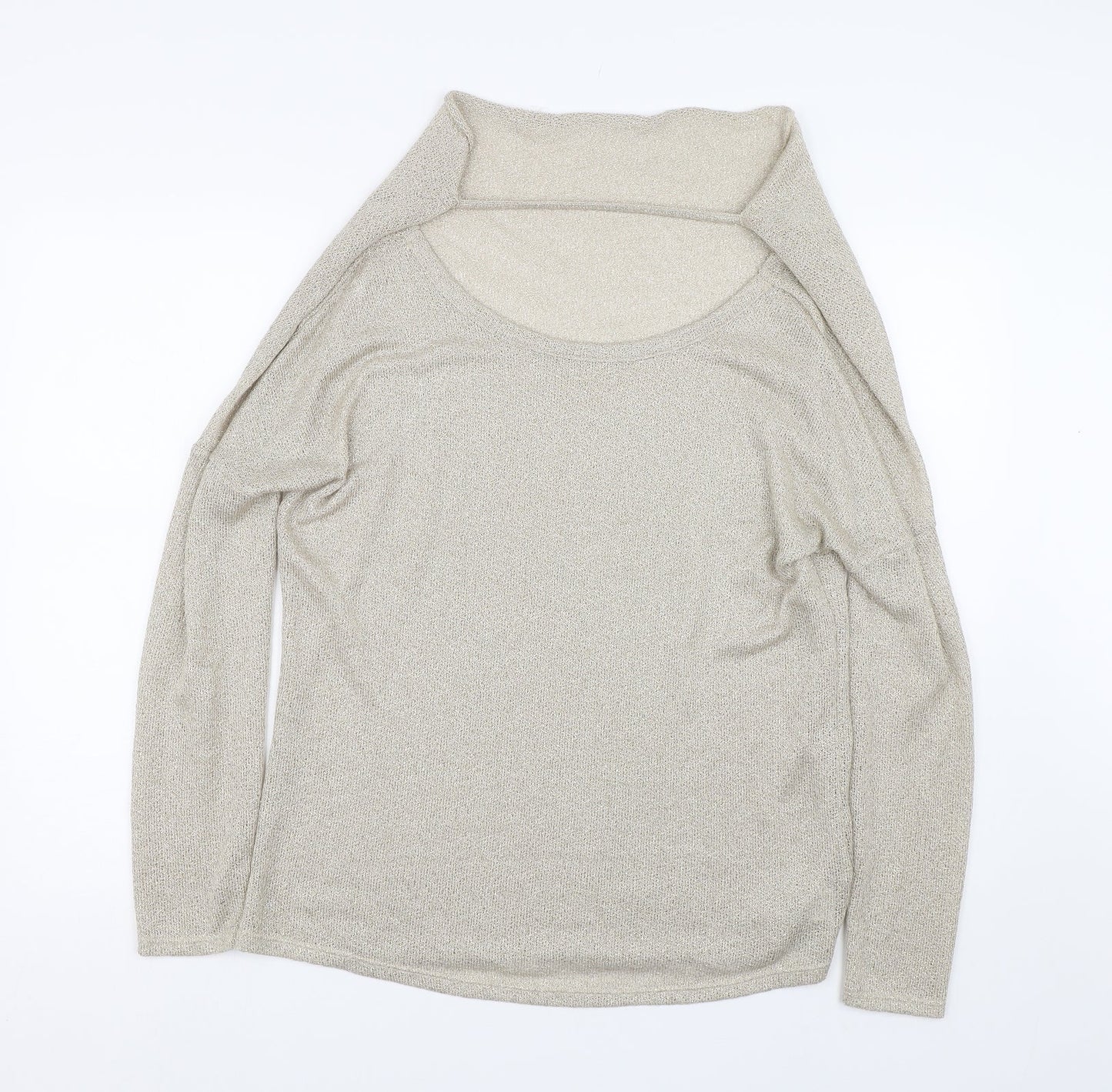 River Island Womens Gold   Pullover Jumper Size 12