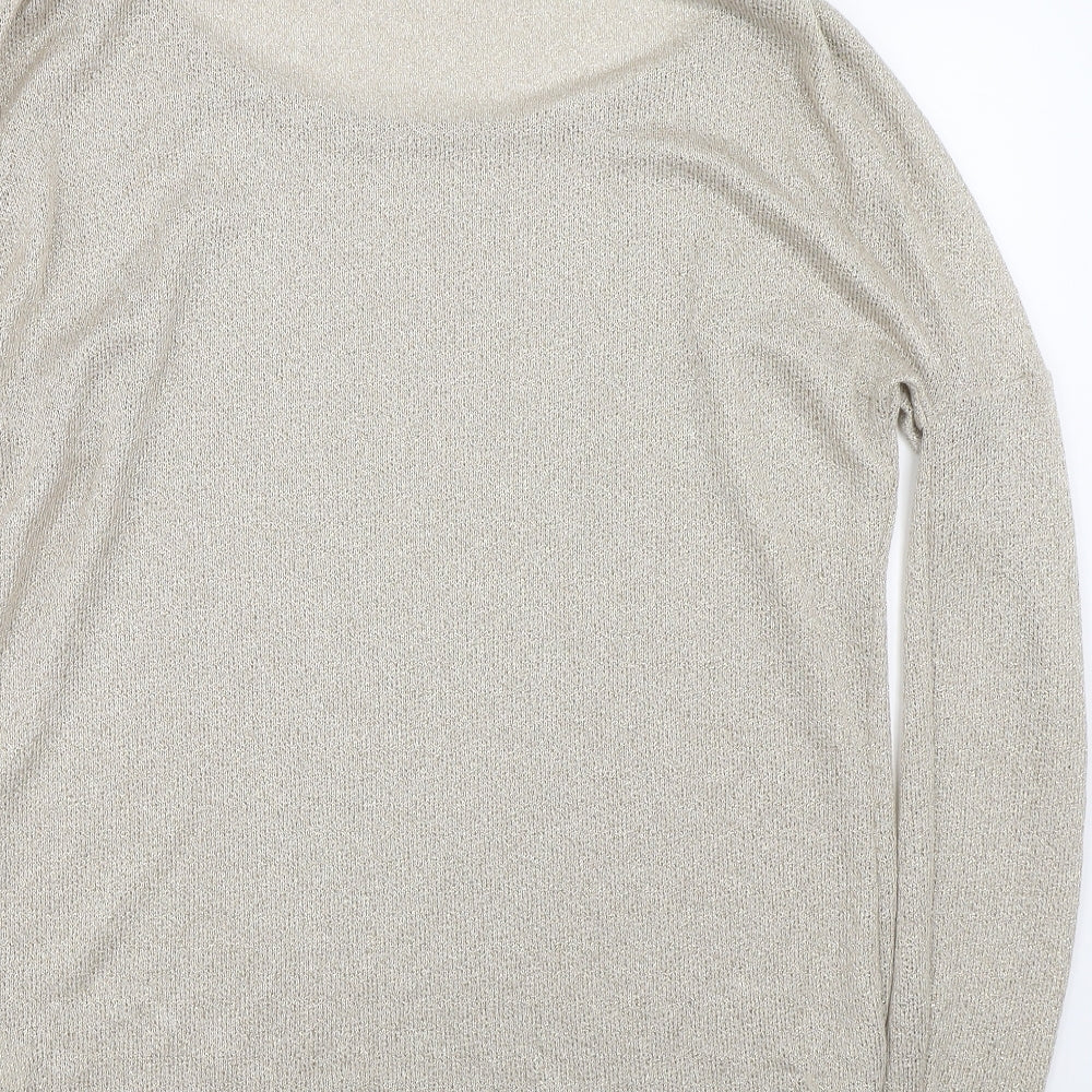 River Island Womens Gold   Pullover Jumper Size 12