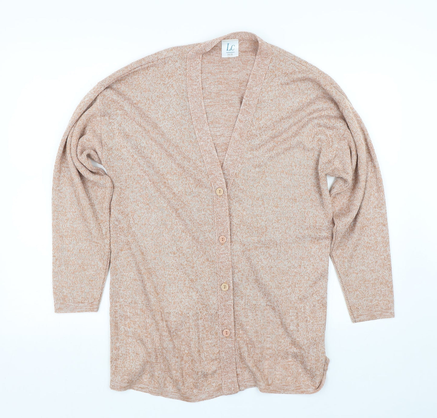 LC Womens Brown   Cardigan Jumper Size 14