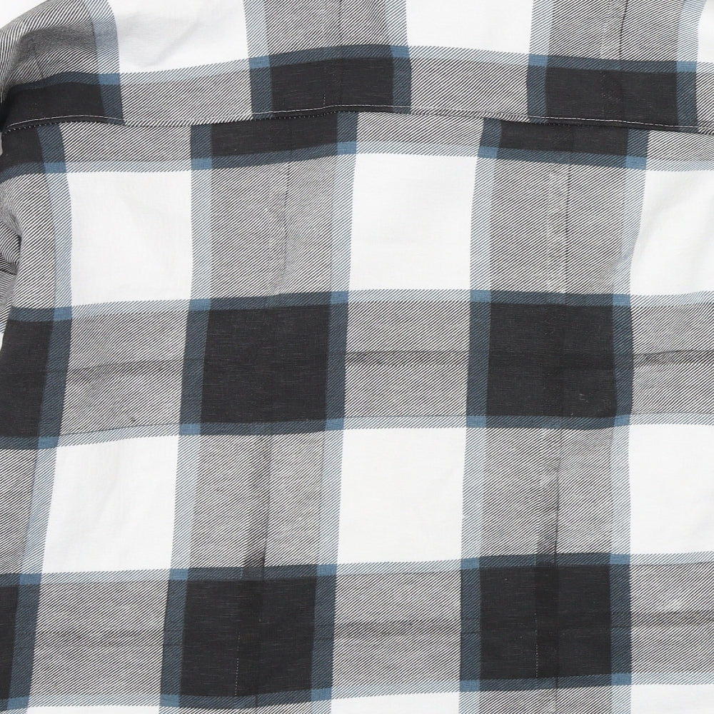 Preworn Womens Grey Check  Jacket Coat Size S
