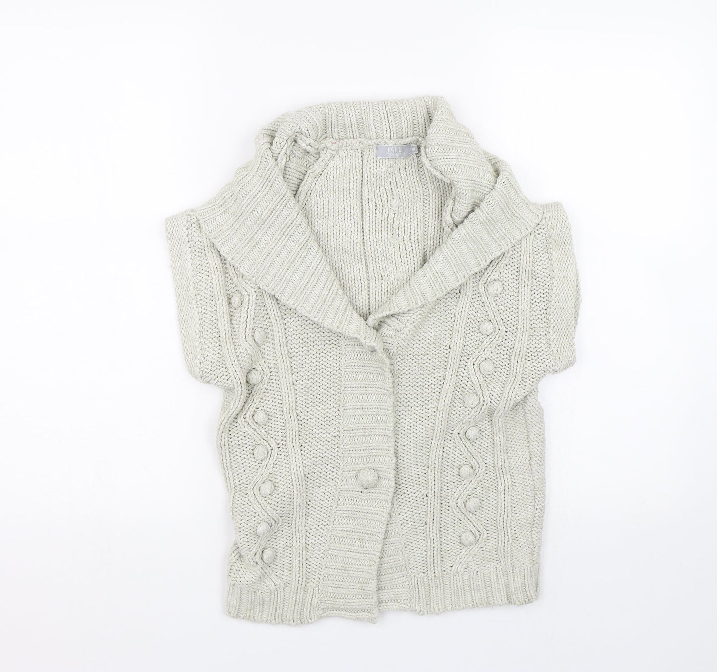 Topshop Womens Beige   Cardigan Jumper Size 10
