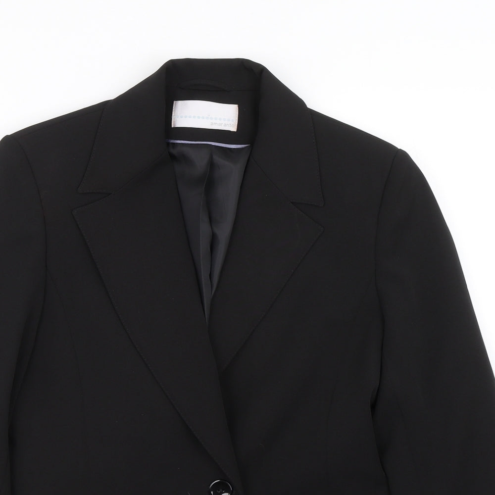 AMARANTO Womens Blue   Jacket Suit Size 10