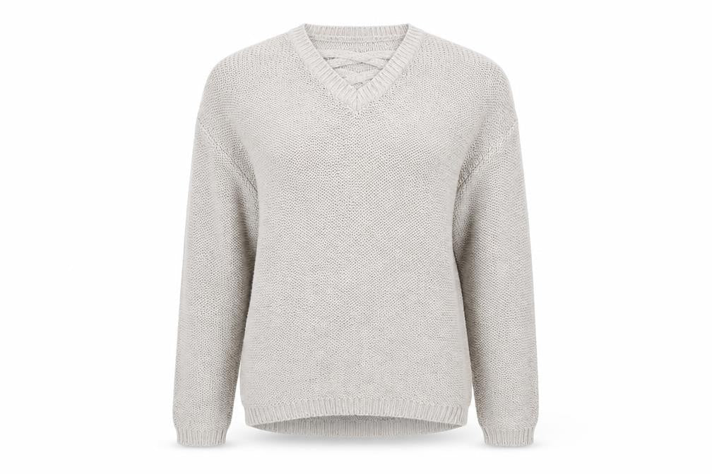 Front view of Atmosphere women’s brown jumper, size UK 10