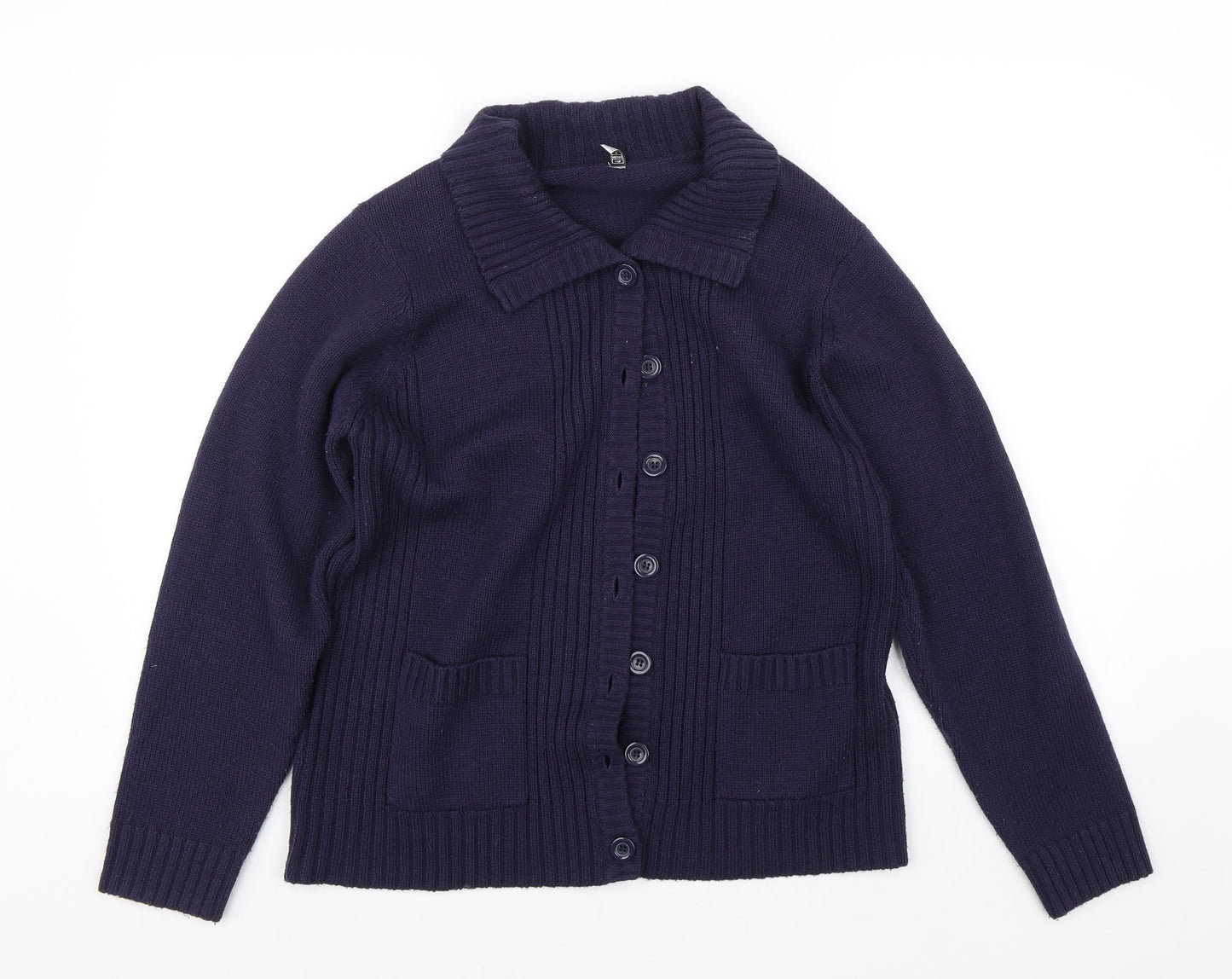 Preworn Womens Blue   Cardigan Jumper Size 16
