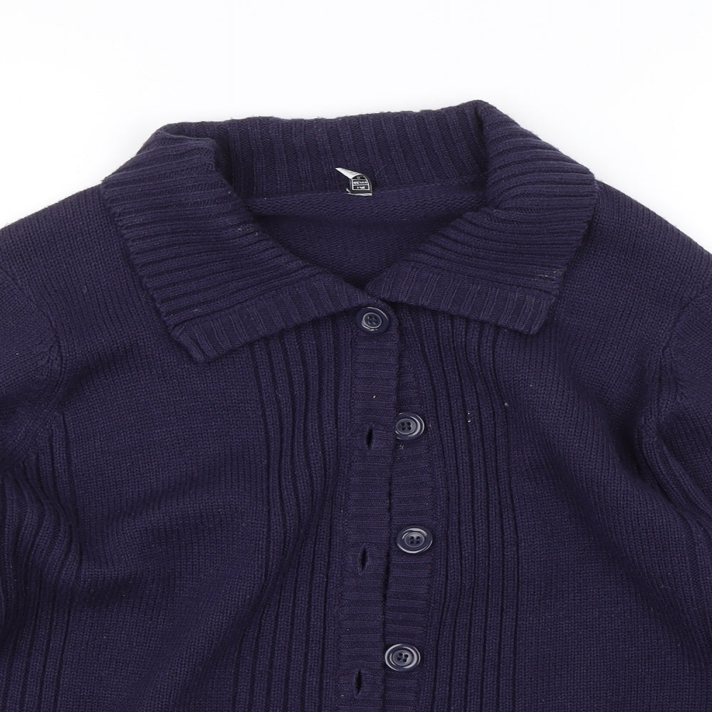 Preworn Womens Blue   Cardigan Jumper Size 16