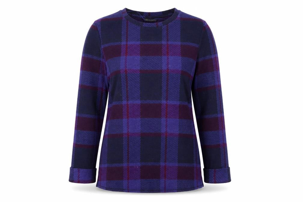 M&S Womens Black Houndstooth  Pullover Jumper Size 8