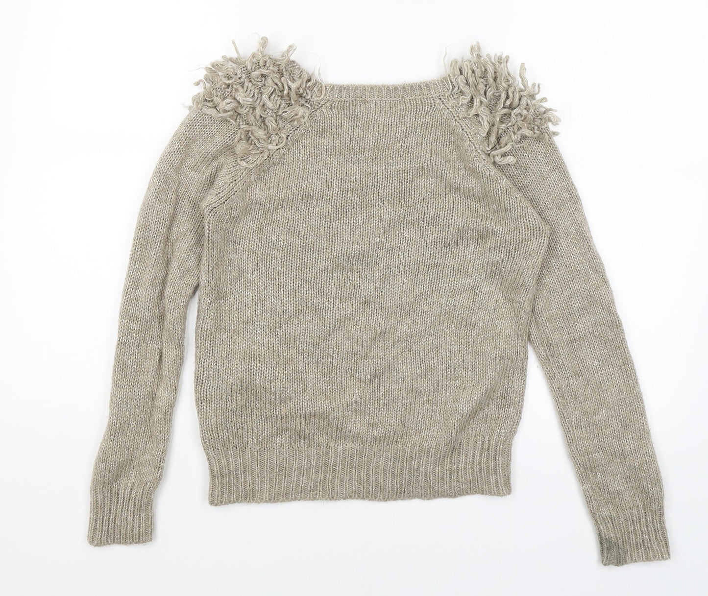 Internacionale Womens Beige   Pullover Jumper Size 8