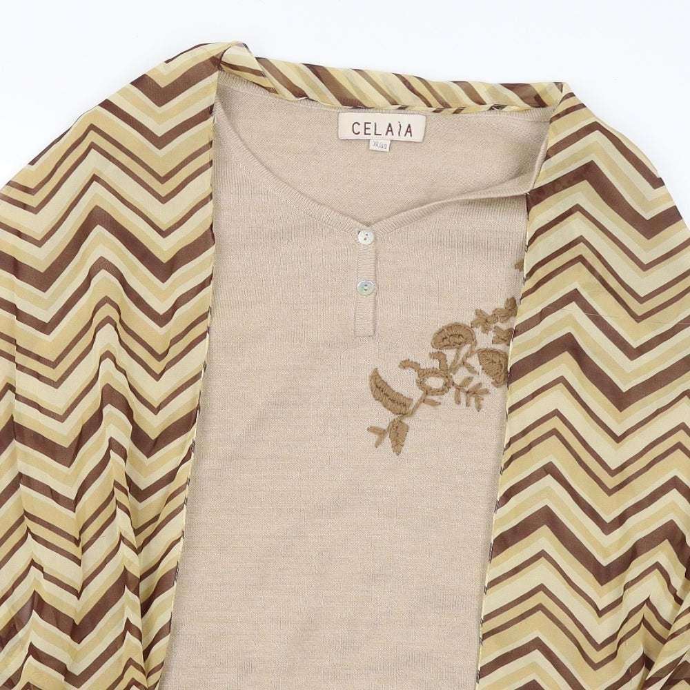 Celaia Womens Brown   Pullover Jumper Size 10