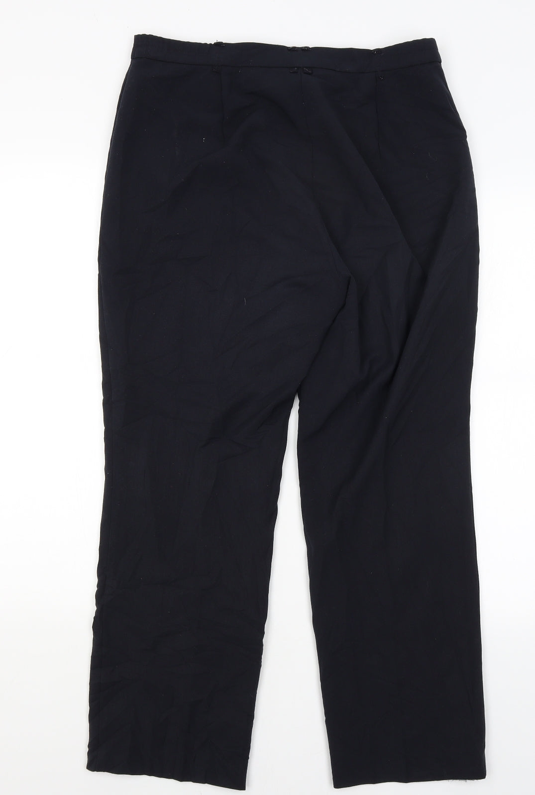 M&S Womens Blue   Trousers  Size 12 L26.5 in