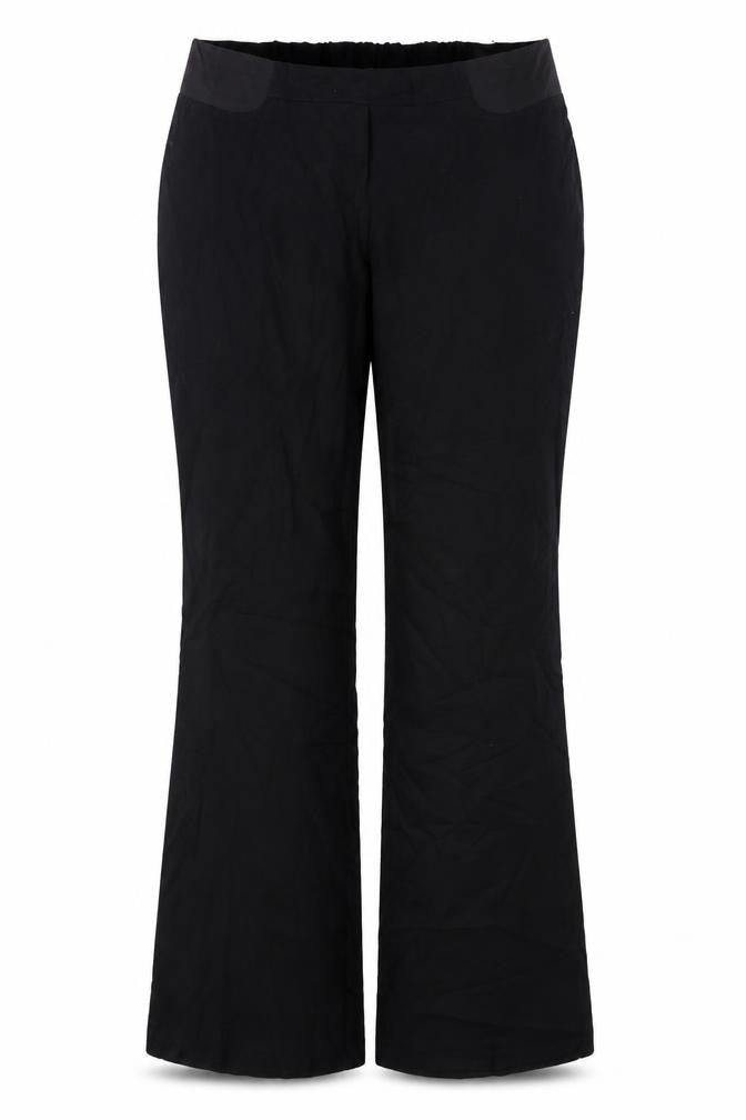 Front view of ASOS women’s black trousers, size UK 14, 30-inch leg