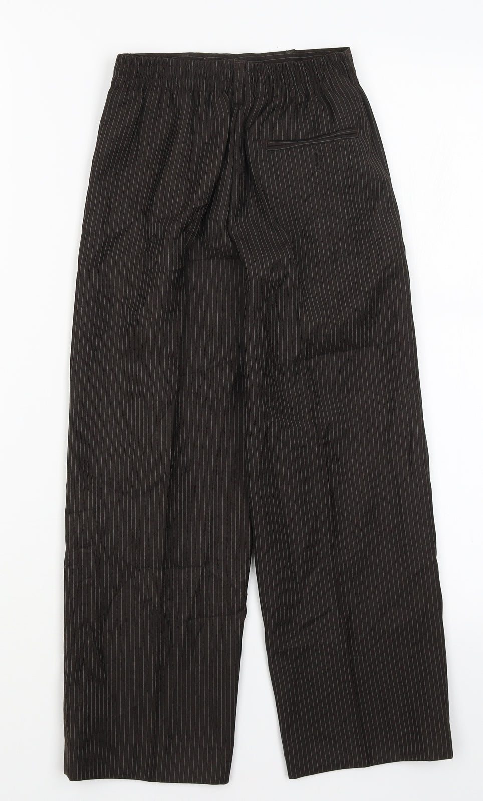 Preworn Womens Brown Striped  Trousers  Size 4 L20 in