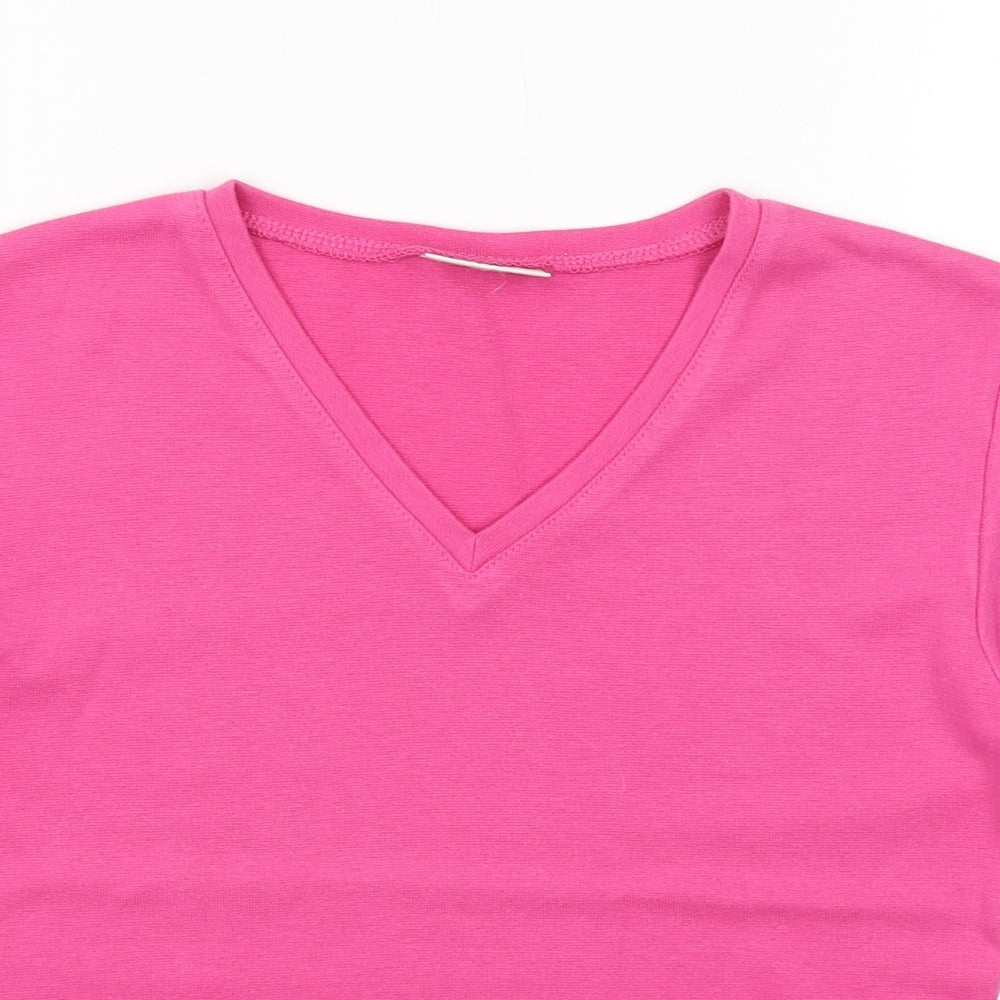 Joie De Vivre Womens Pink   Basic T-Shirt Size S