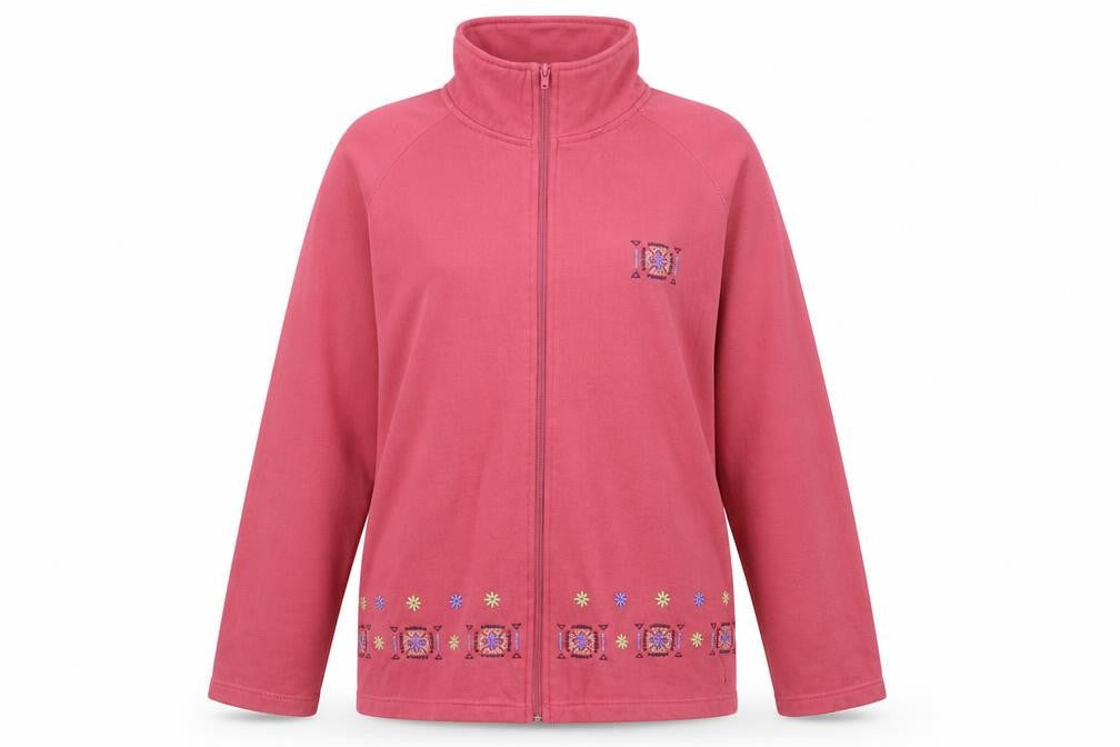 Classics Womens Pink   Full Zip Jumper Size 12